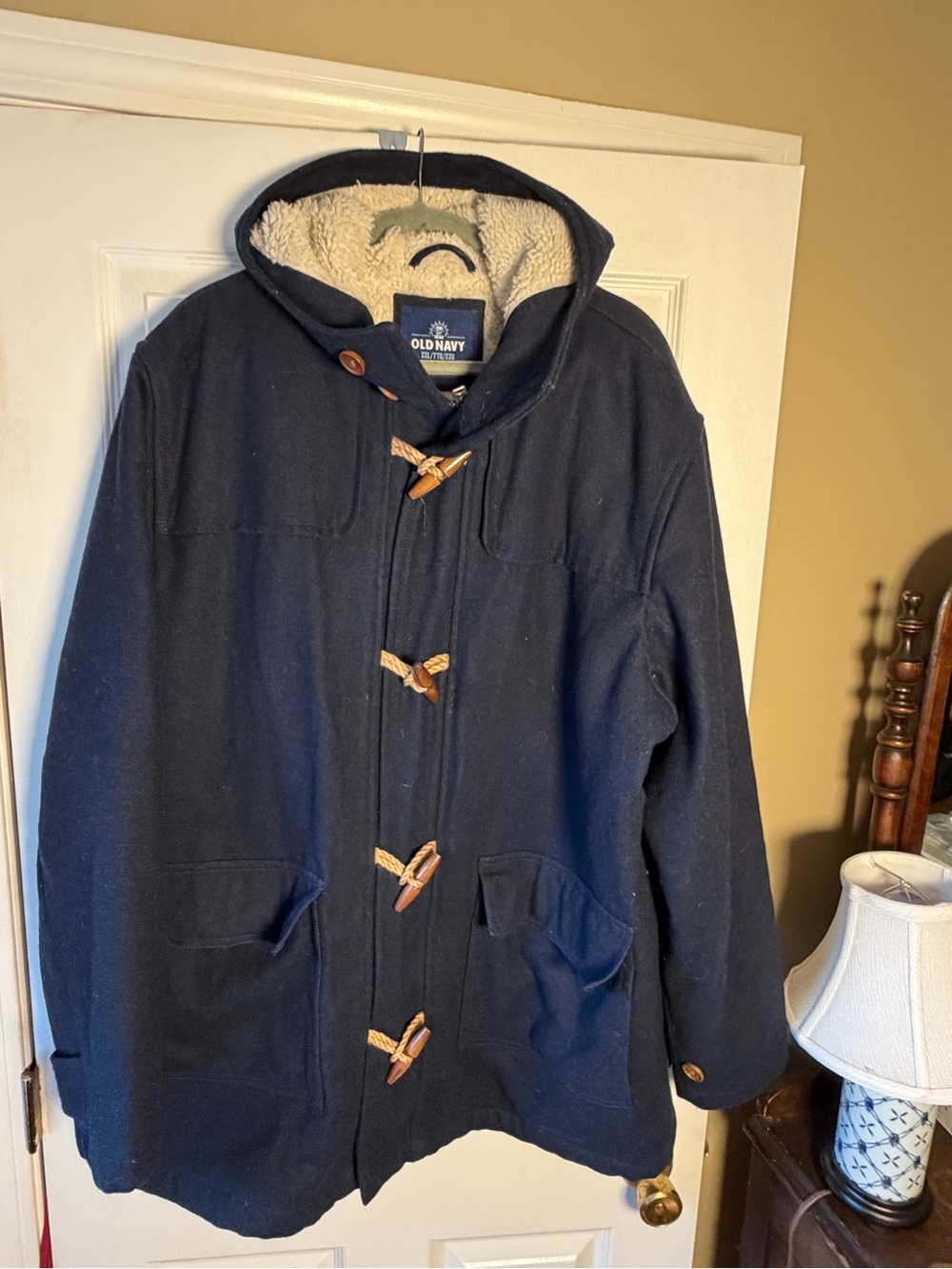 Old Navy Men's Navy Hooded Toggle Coat XXL